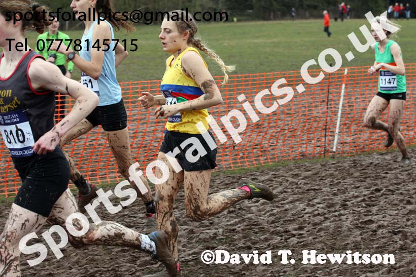 Senior womens 2018 British Inter Counties Cross Country Champs., Prestwold Hall, Loughborough. Photo: David T. Hewitson/Sports for All Pics